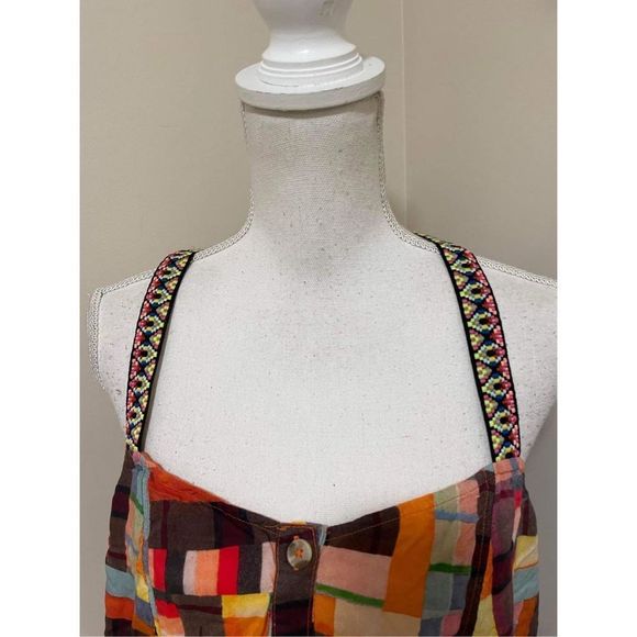 Anthropologie Pilcro Abstract Peplum Tank Size XL - Picture 6 of 8